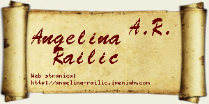 Angelina Railić vizit kartica